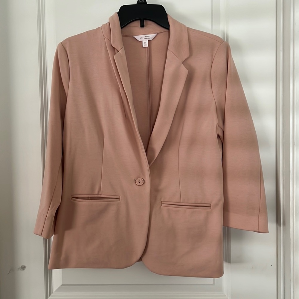 Blush Pink Suit Jacket